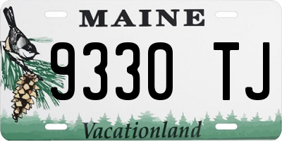 ME license plate 9330TJ