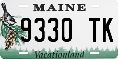 ME license plate 9330TK