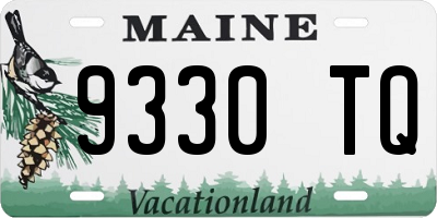ME license plate 9330TQ