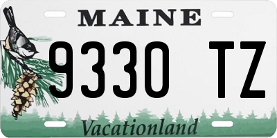 ME license plate 9330TZ
