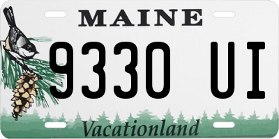 ME license plate 9330UI
