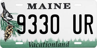 ME license plate 9330UR