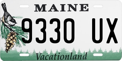 ME license plate 9330UX