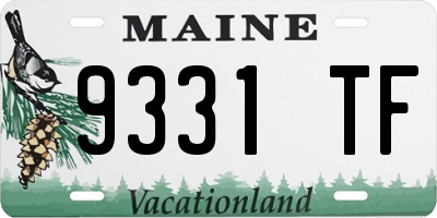 ME license plate 9331TF