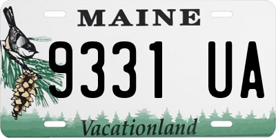 ME license plate 9331UA