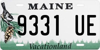 ME license plate 9331UE