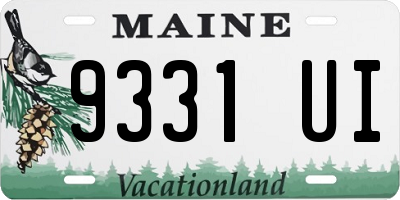 ME license plate 9331UI