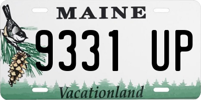ME license plate 9331UP