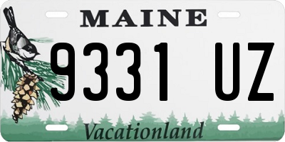 ME license plate 9331UZ