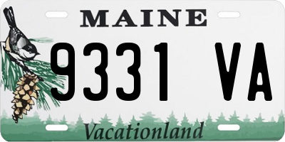 ME license plate 9331VA