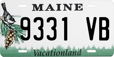 ME license plate 9331VB