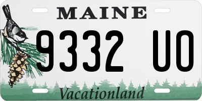 ME license plate 9332UO