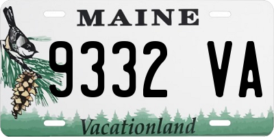 ME license plate 9332VA