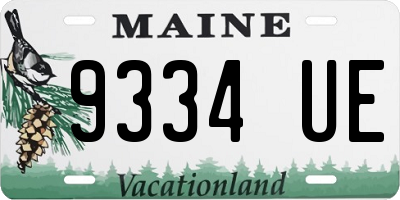 ME license plate 9334UE
