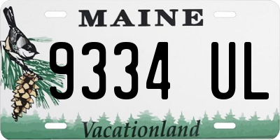 ME license plate 9334UL