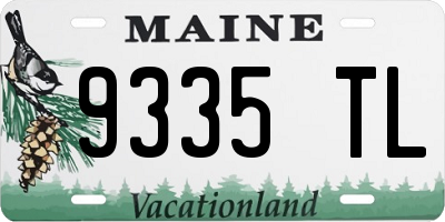 ME license plate 9335TL