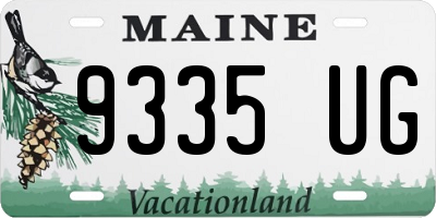 ME license plate 9335UG