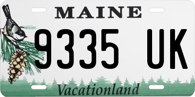 ME license plate 9335UK