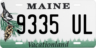 ME license plate 9335UL