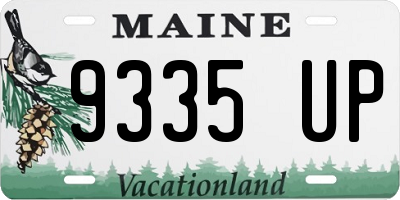 ME license plate 9335UP