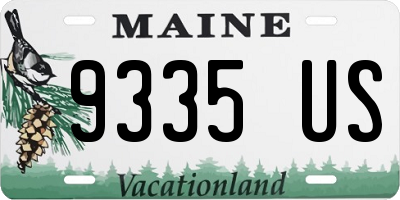 ME license plate 9335US