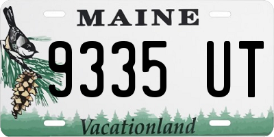 ME license plate 9335UT