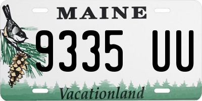 ME license plate 9335UU