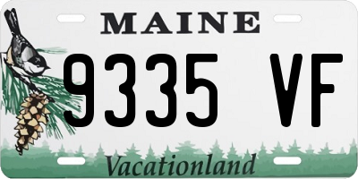 ME license plate 9335VF