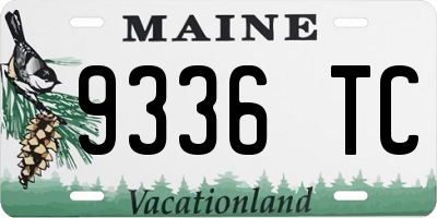 ME license plate 9336TC