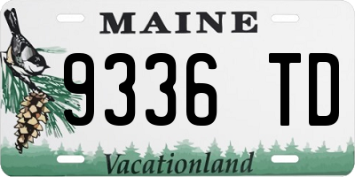 ME license plate 9336TD