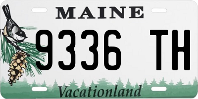 ME license plate 9336TH