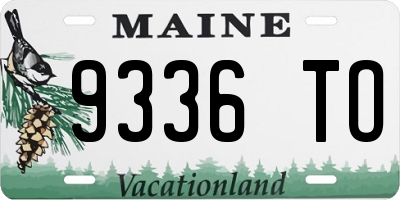 ME license plate 9336TO