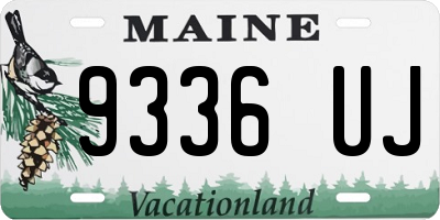 ME license plate 9336UJ