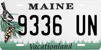 ME license plate 9336UN