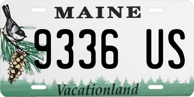 ME license plate 9336US