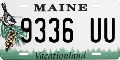 ME license plate 9336UU