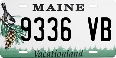ME license plate 9336VB