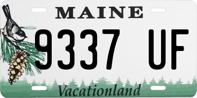 ME license plate 9337UF