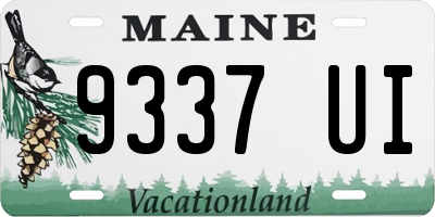 ME license plate 9337UI