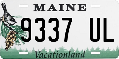 ME license plate 9337UL
