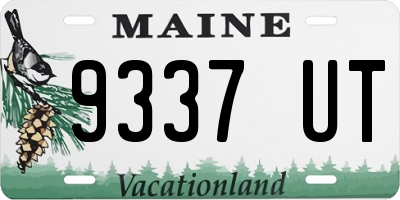 ME license plate 9337UT