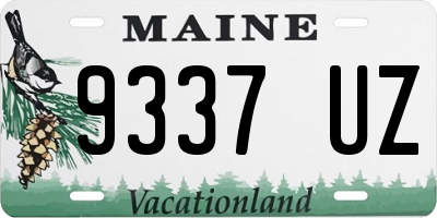 ME license plate 9337UZ
