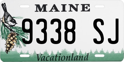 ME license plate 9338SJ