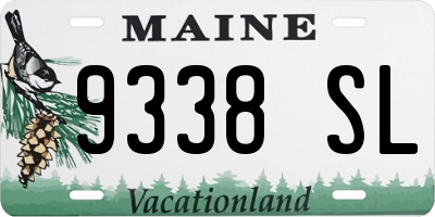 ME license plate 9338SL