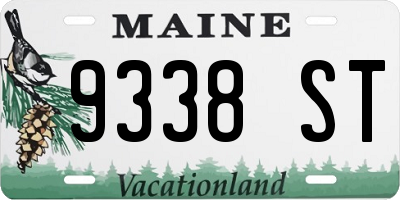 ME license plate 9338ST