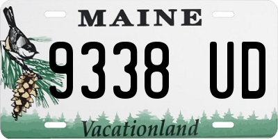 ME license plate 9338UD
