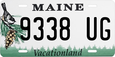 ME license plate 9338UG