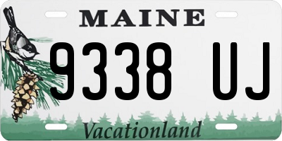 ME license plate 9338UJ