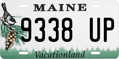 ME license plate 9338UP
