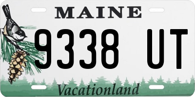 ME license plate 9338UT